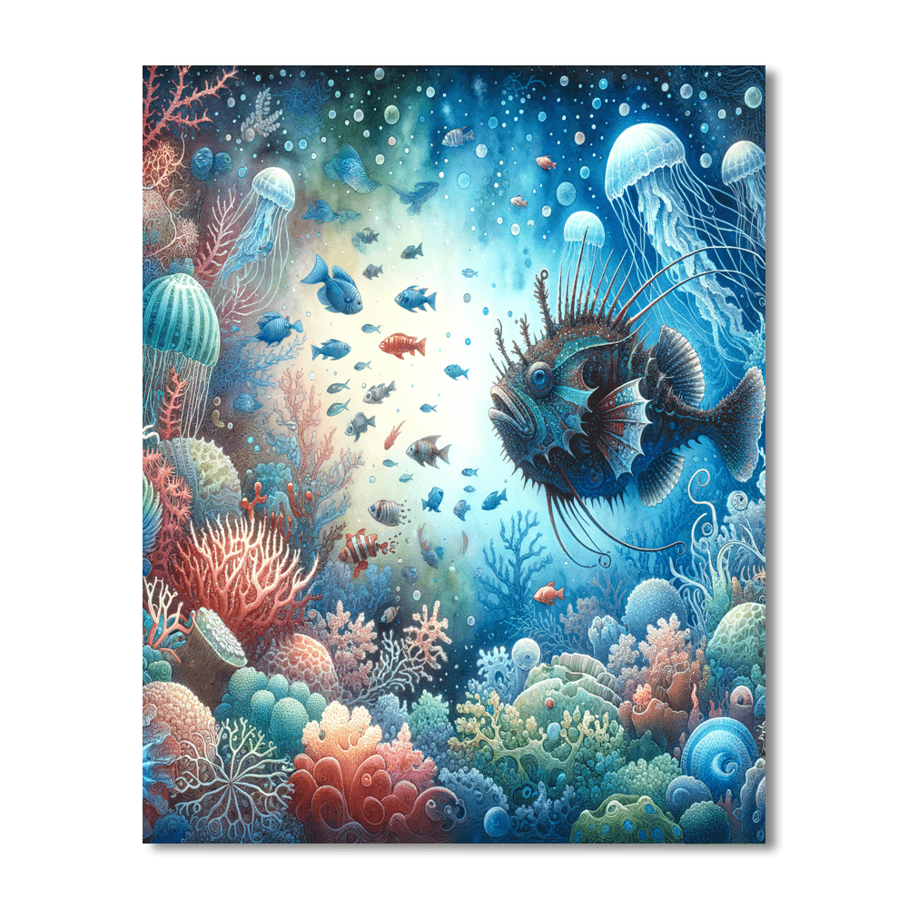 Mysterious Ocean Depths Painting Number Kit