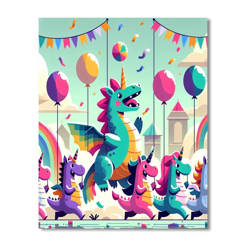 Magical Creature Parade DIY Paint By Numbers
