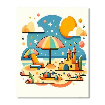 Seaside Getaway Paint By Numbers Art