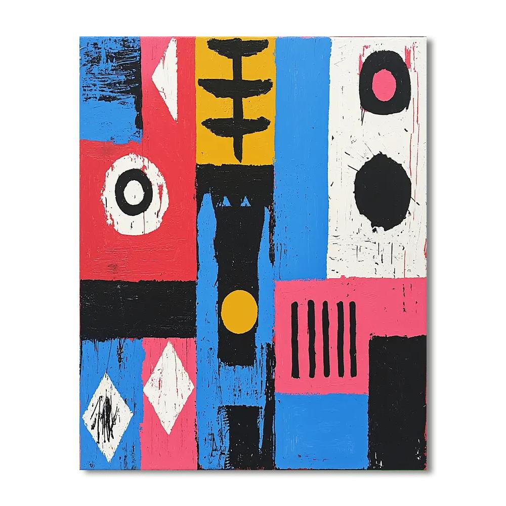 Jean-Michel Basquiat Inspired Resonance Of Culture  Paint By Numbers Kits