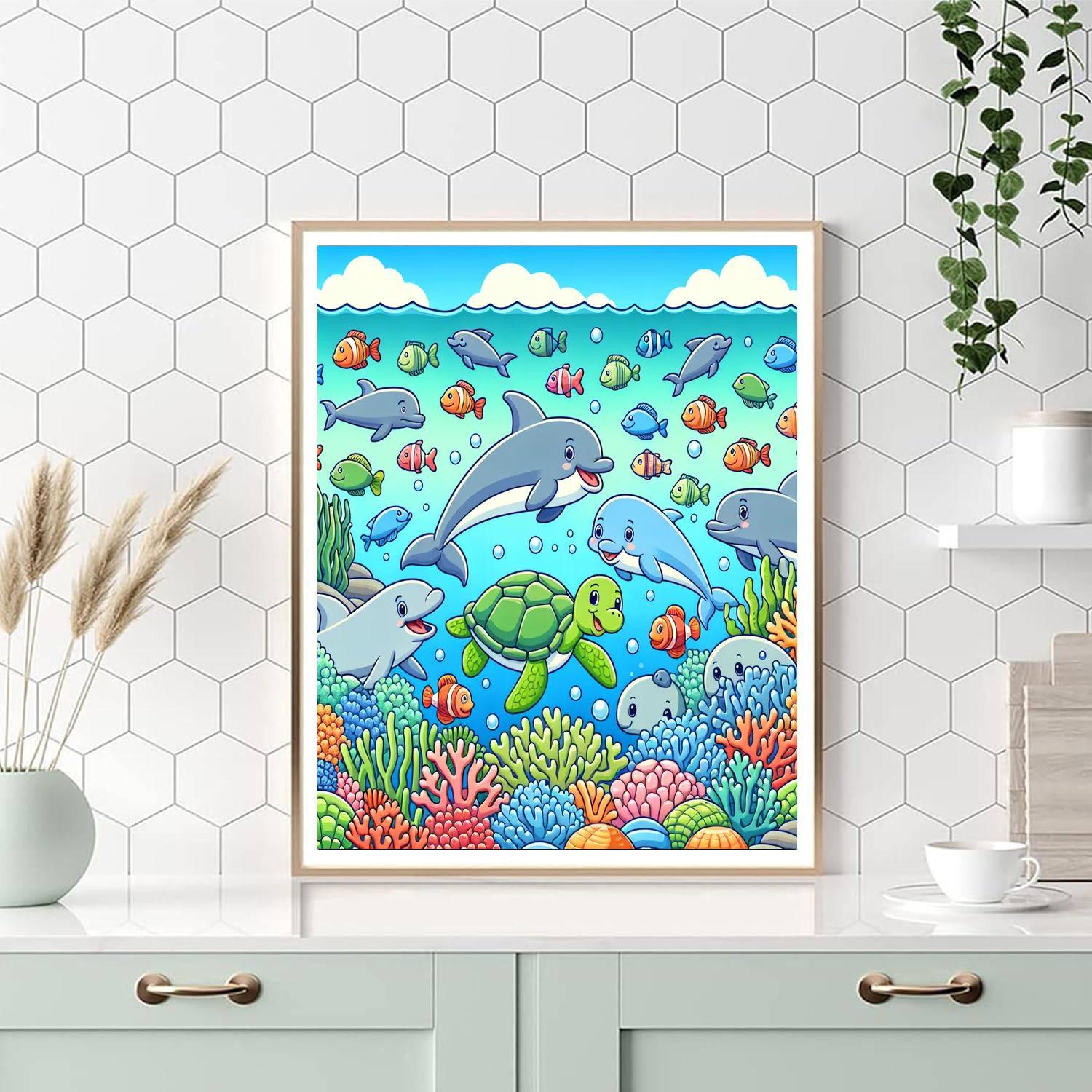 Ocean Life Discovery Paint By Numbers Kits