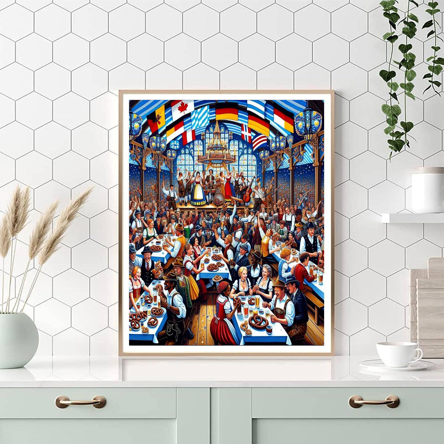 Französisches Oktoberfest - Germany Number Painting