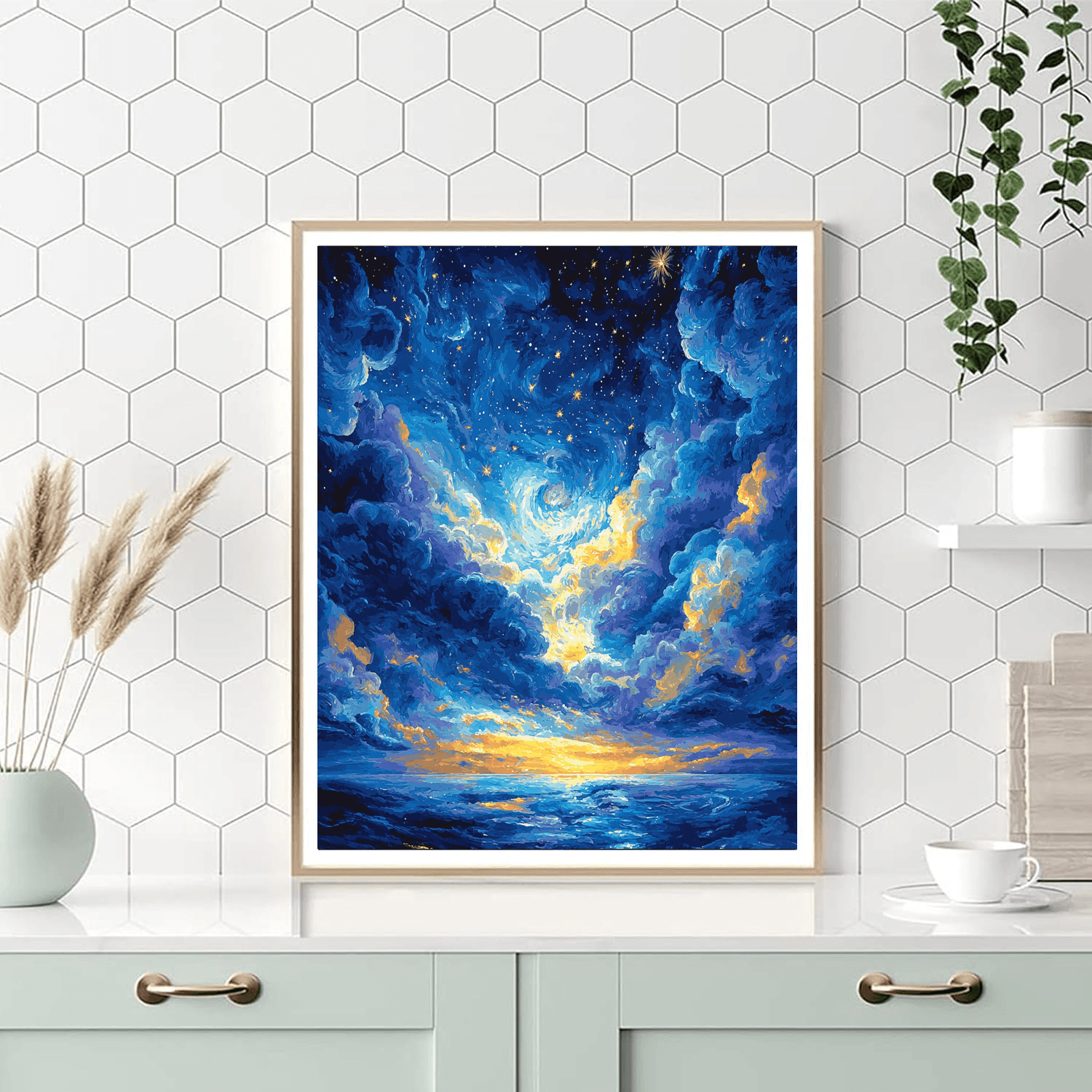 Vincent Van Gogh Inspired Celestial Nightfall  Paint By Numbers