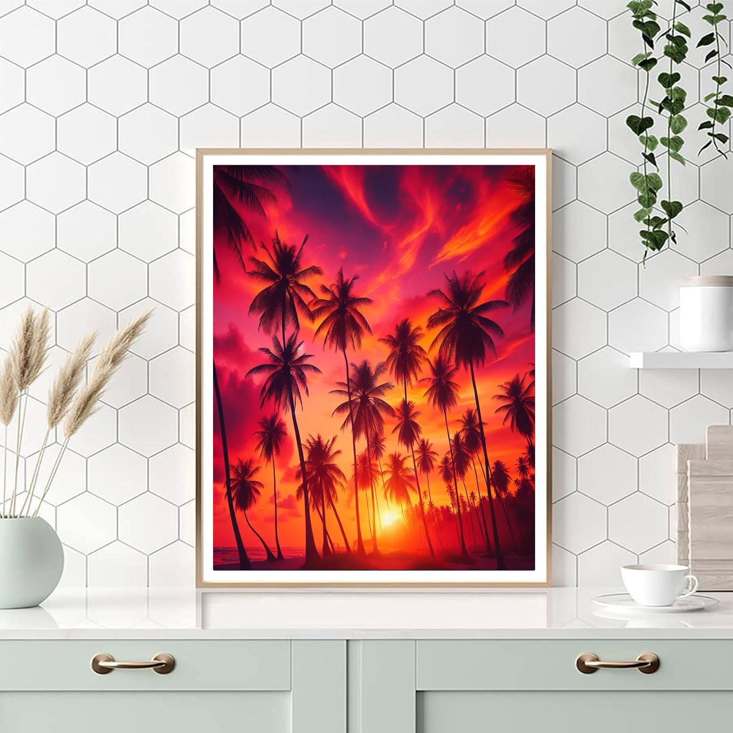 Tropical Sunset Dreams Paint By Numbers Kits