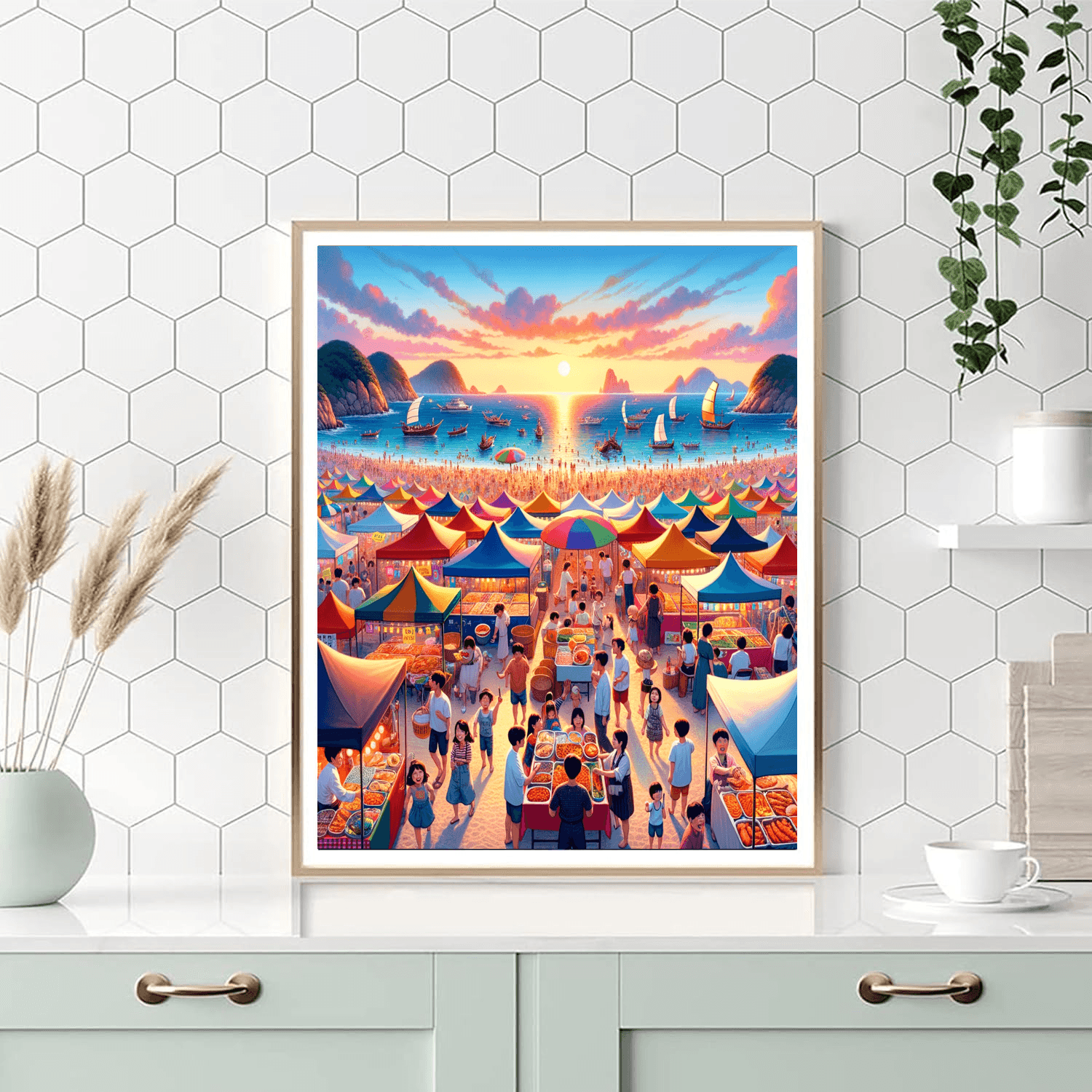 Sea Festival - South Korea Paint By Color