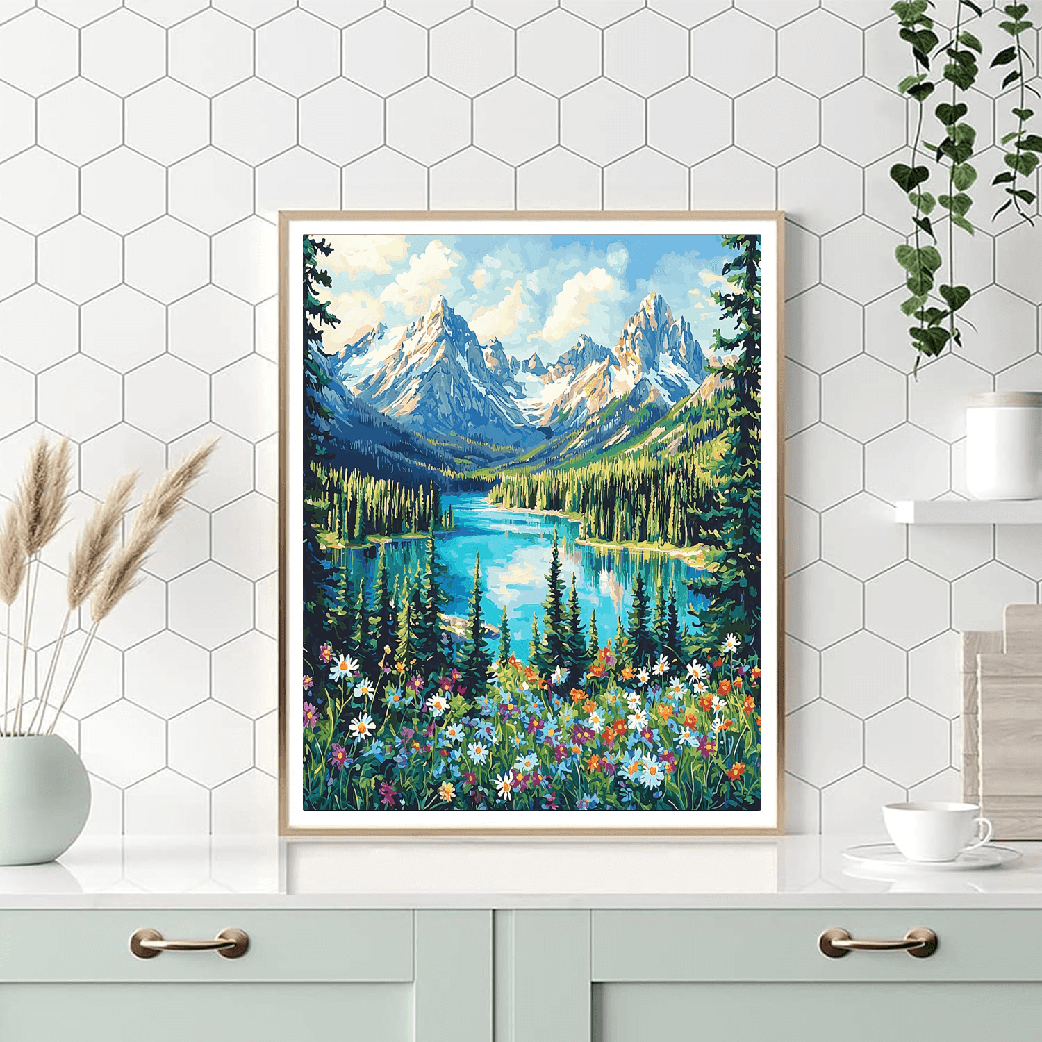 The Canadian Rockies DIY Paint By Numbers