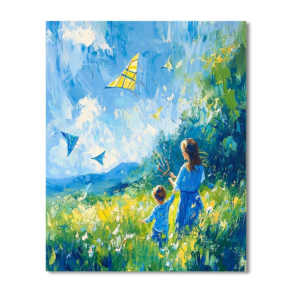 Kite Day Joy Painting Number Kit