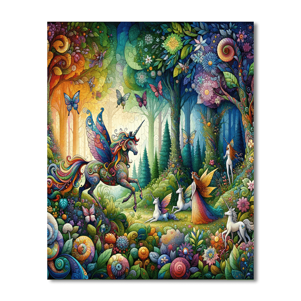 Tales Of The Enchanted Forest Paint By Number