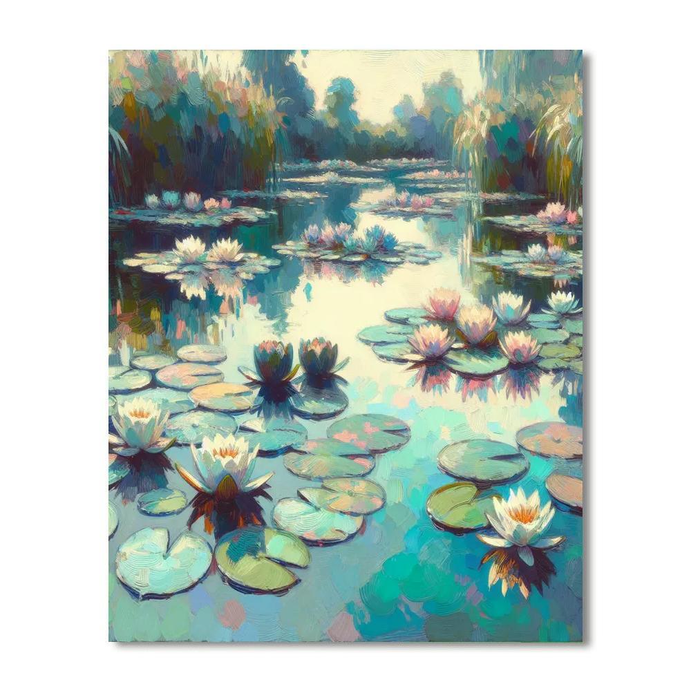 Monet's Water Lilies Serenity Painting By Numbers Kit