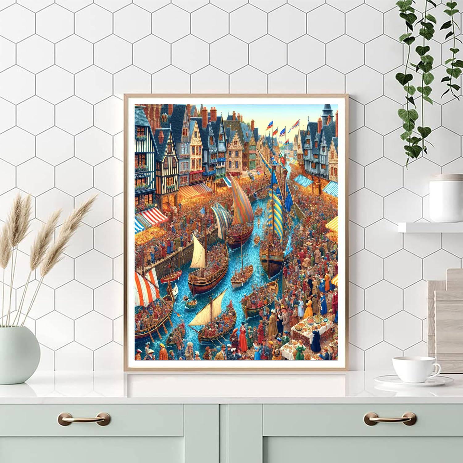 Harbor Festival - France Paint By Numbers Kits