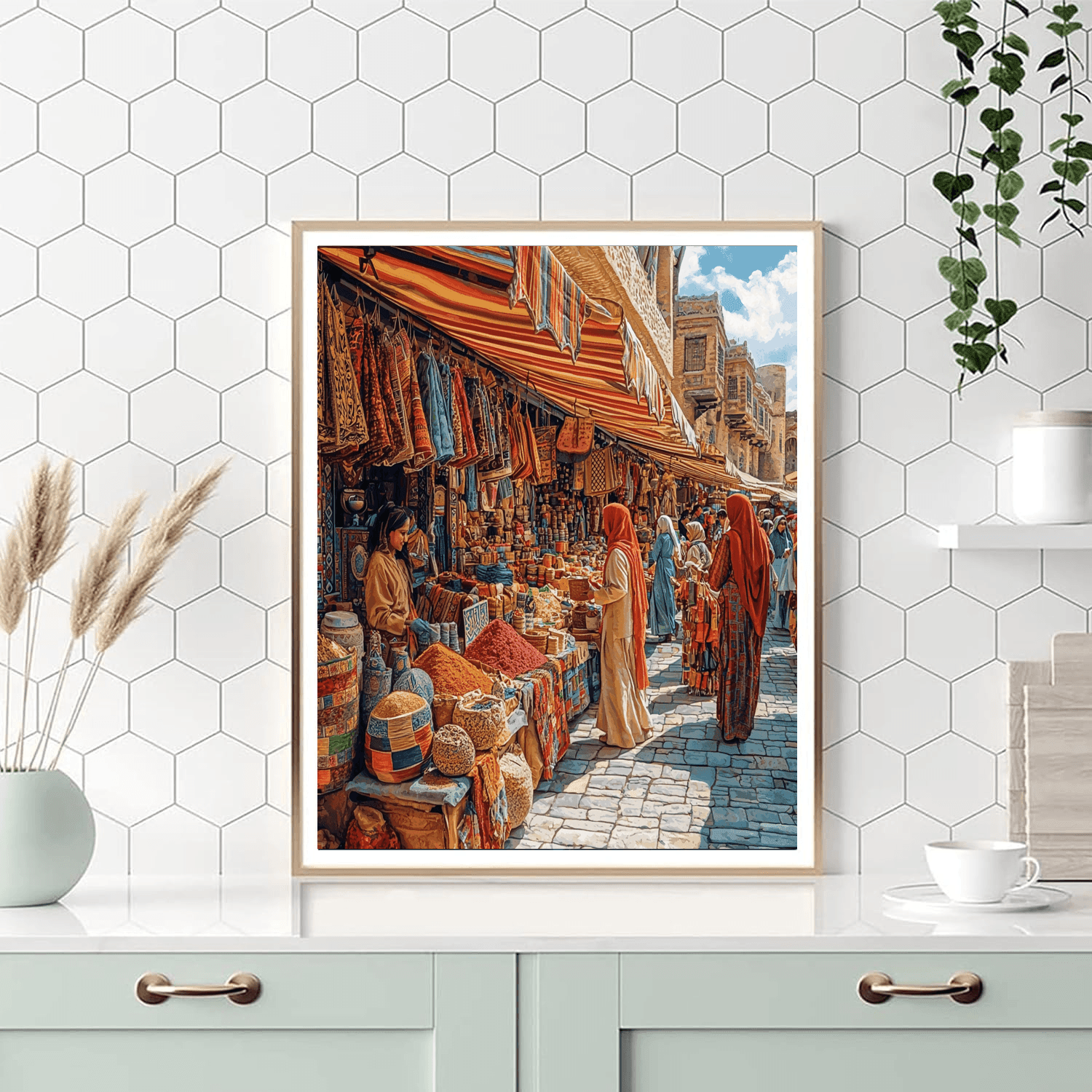 The Silk Road Bazaar - Samarkand Paint By Numbers Kits