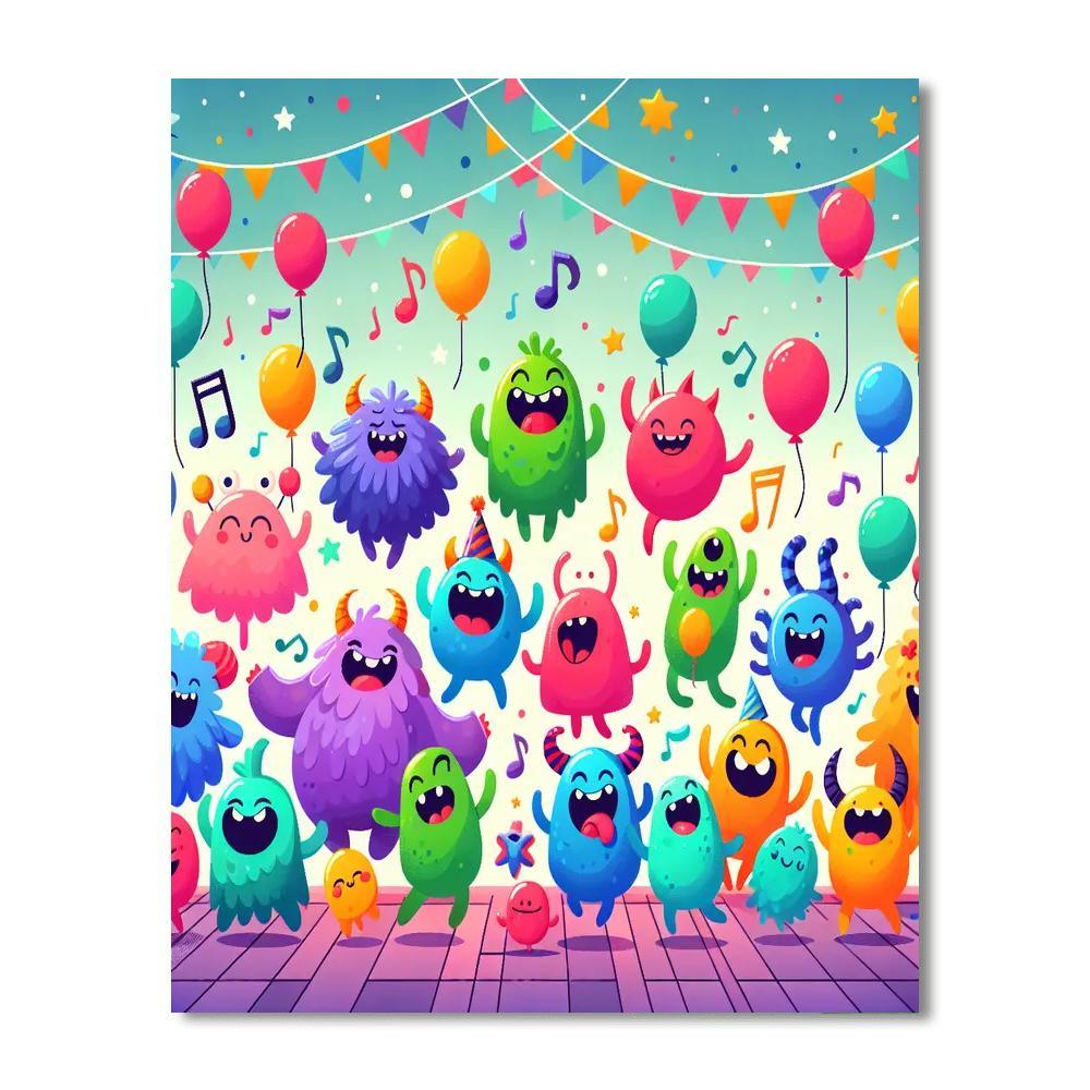 Kooky Monster Dance Party Paint By Numbers Kits