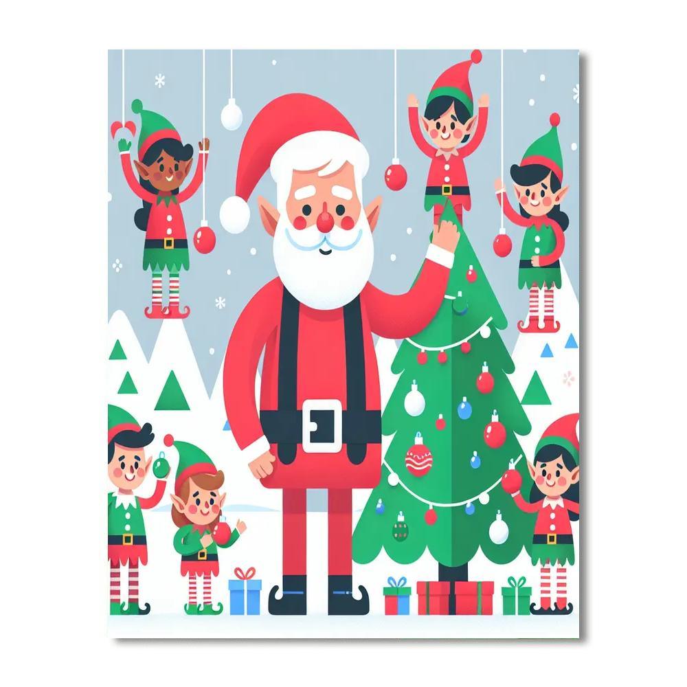 Epic Holiday Celebration Paint By Numbers Art