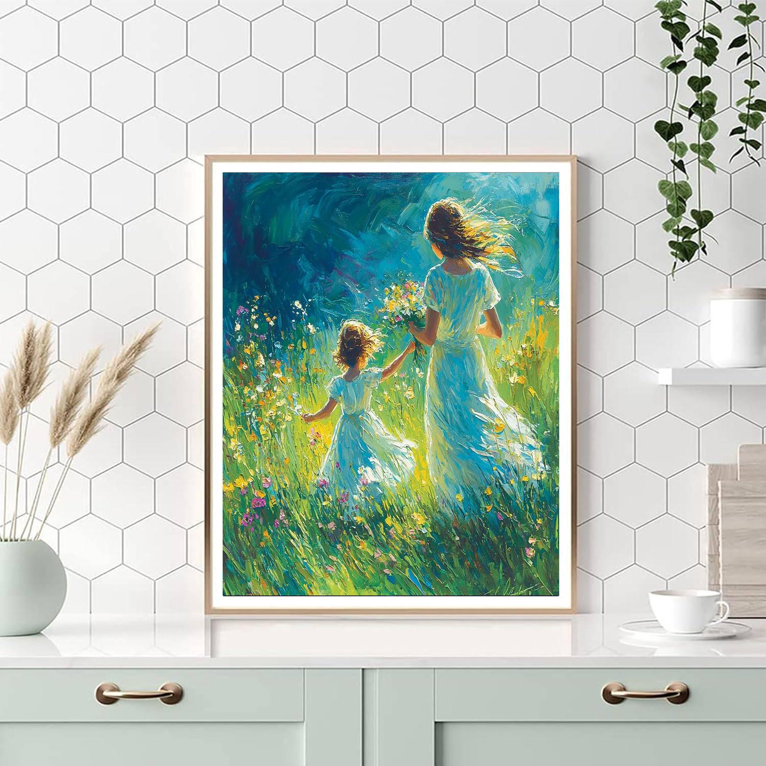 Mom And Me In Nature Paint By Number