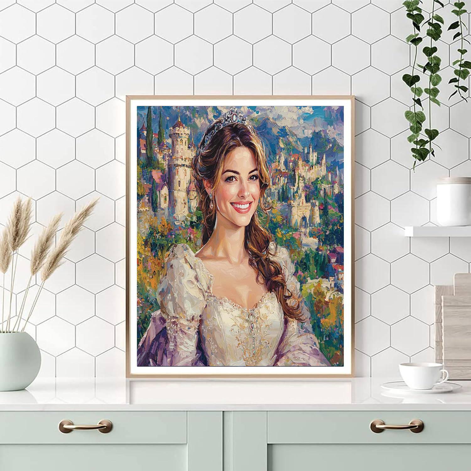Anne Hathaway: The Enchanted Journey From Dreams To Reality Number Painting