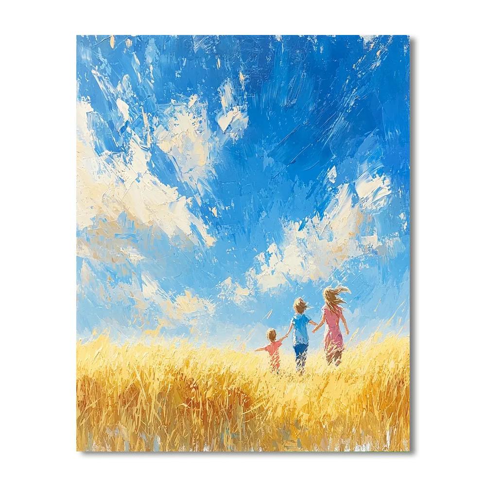Golden Fields Of Childhood Paint By Number