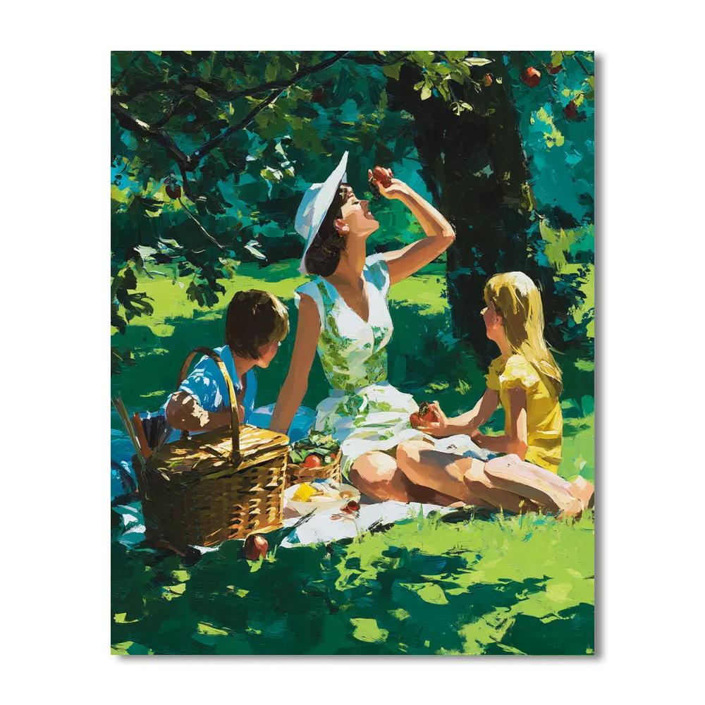 Sunlit Picnic Of Memories Painting Number Kit