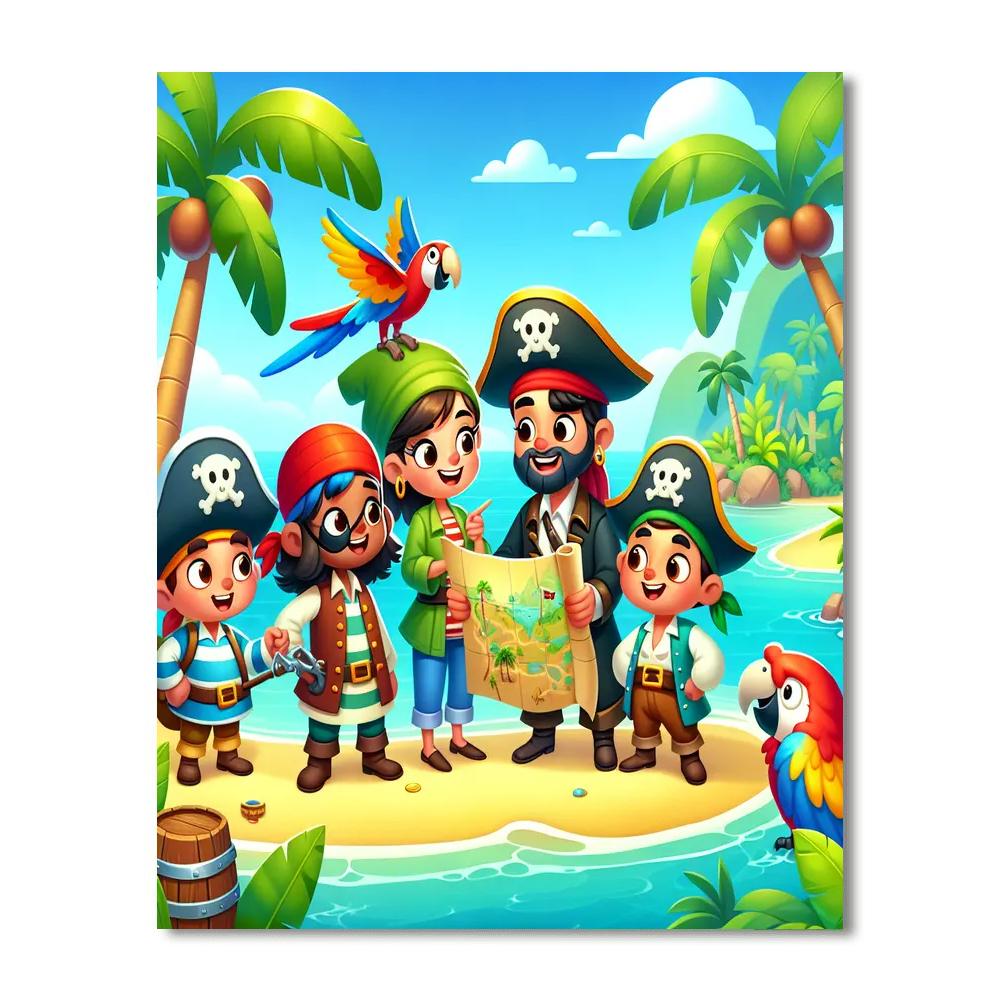 Pirate Paradise Number Painting