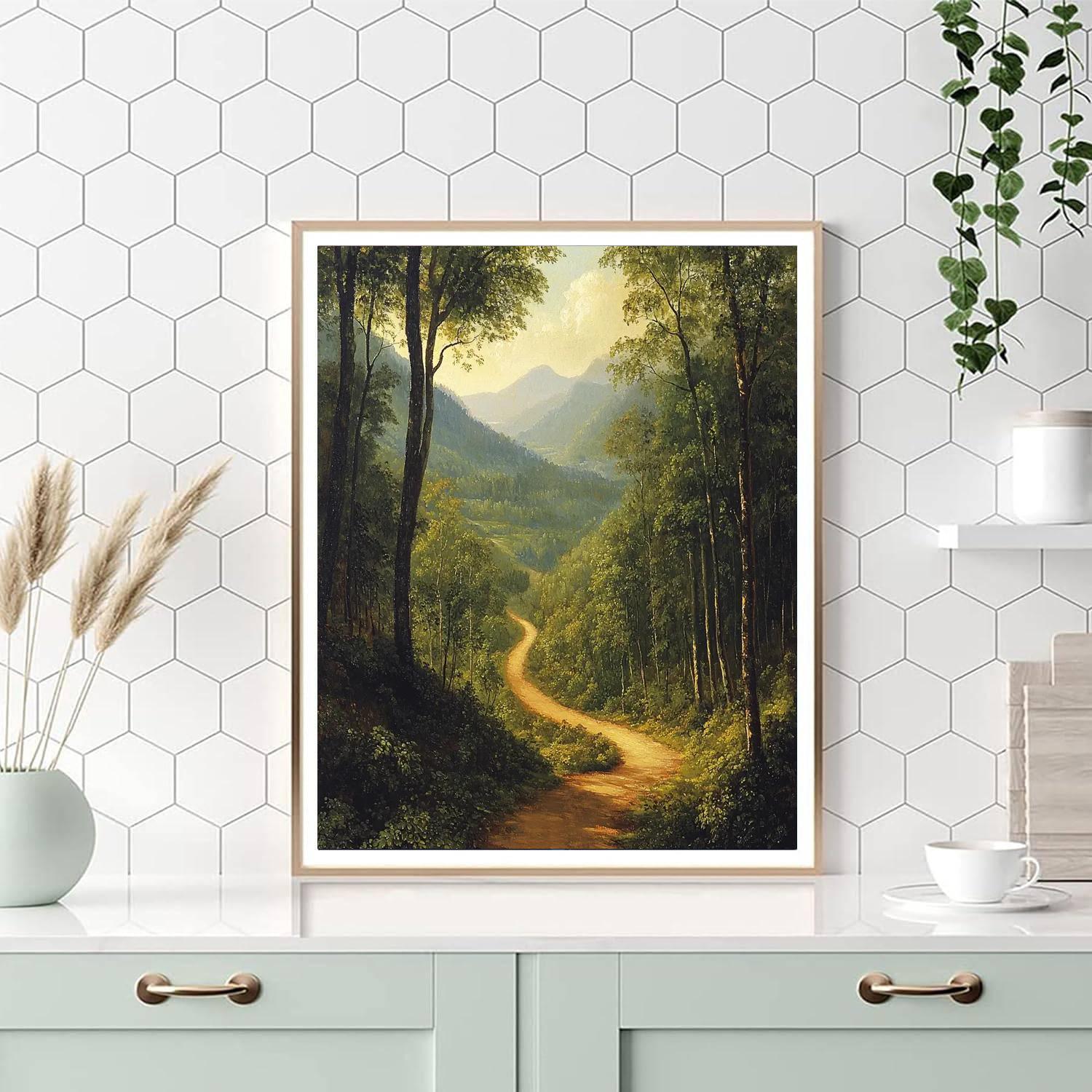 Thomas Cole Inspired Luminous Pathways  Paint By Numbers Kits