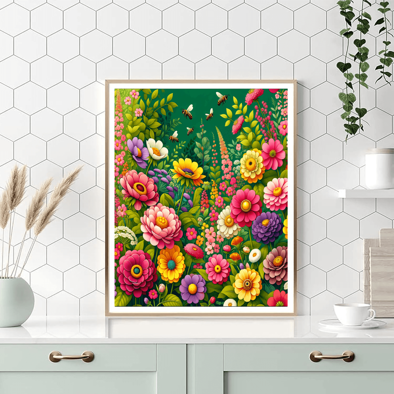 Sunny Spring Garden Painting Number Kit