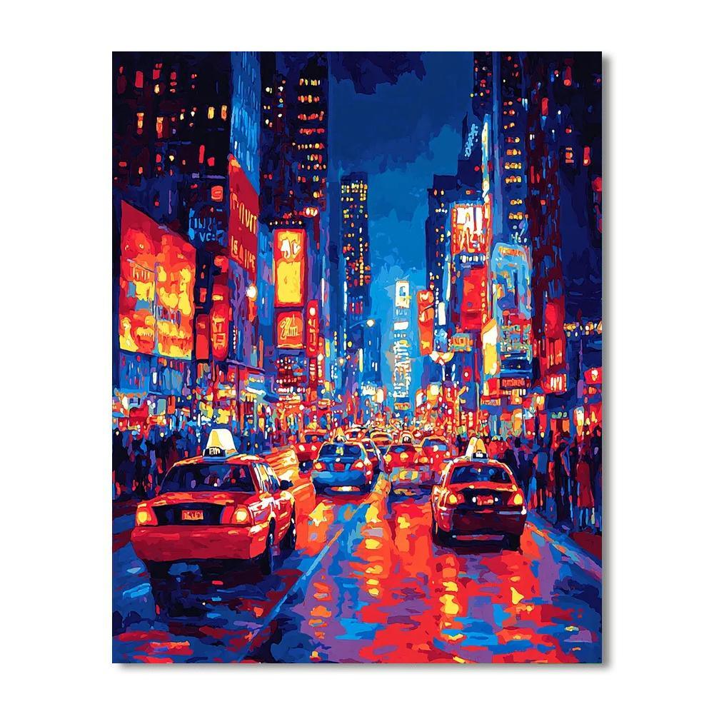 Edward Hopper Inspired City Nights  Paint By Color