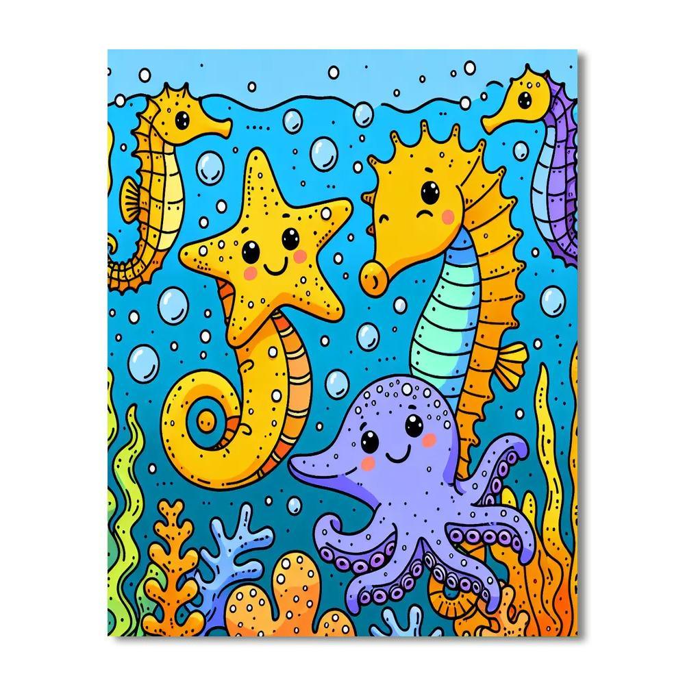Undersea Friends Celebration Paint By Numbers Kits