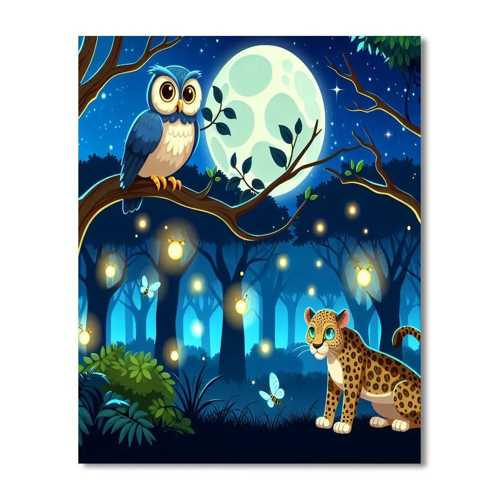 Mystic Night Safari Paint By Color