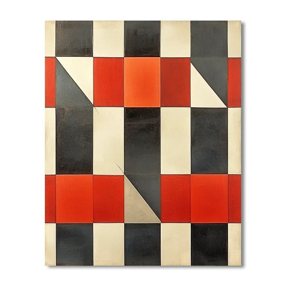 Kazimir Malevich Inspired Balance Of Forms  Paint By Numbers