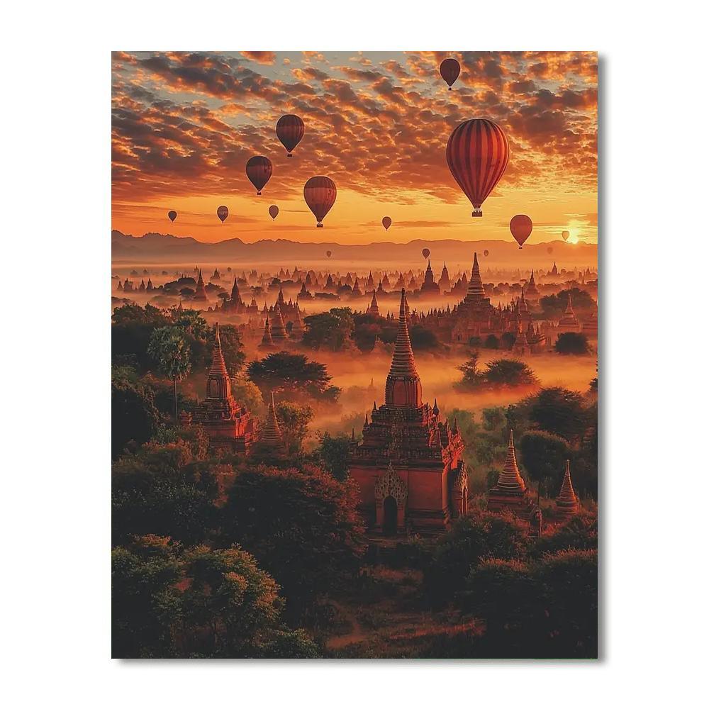 Bagan Temples - Bagan Painting Number Kit