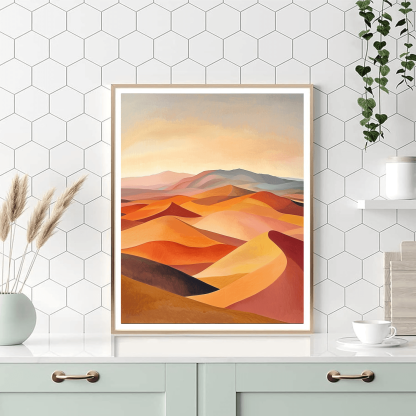 Georgia O'Keeffe Inspired Dreamy Desert Scape  Painting By Numbers Kit
