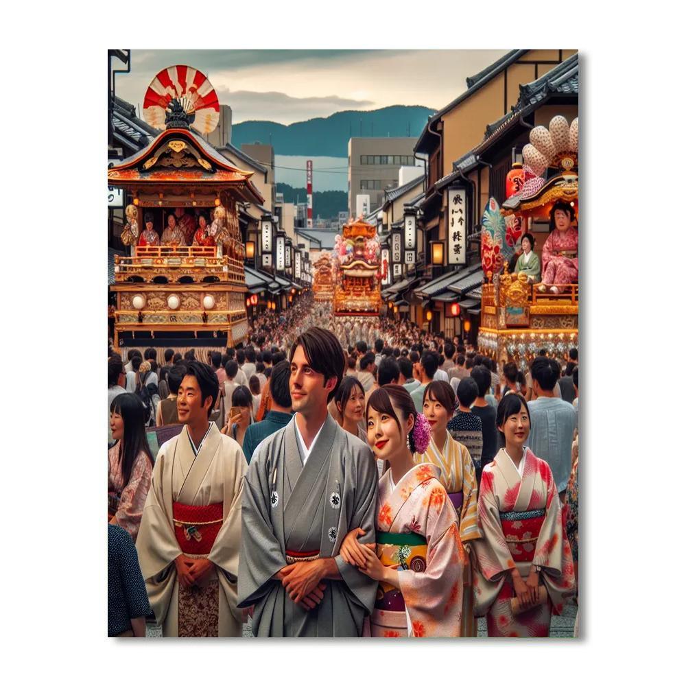 The Gion Matsuri Festival Number Painting