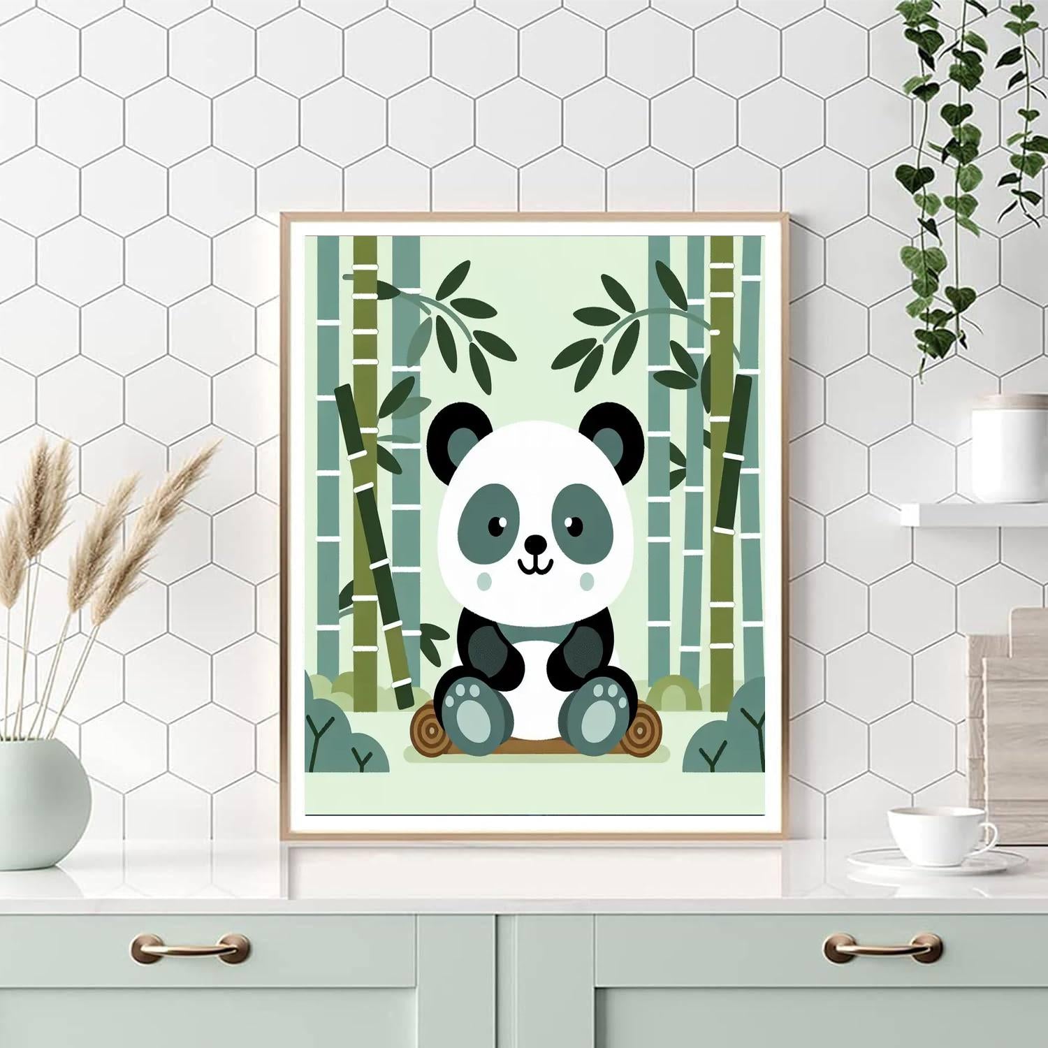 Friendly Panda Playtime Number Painting