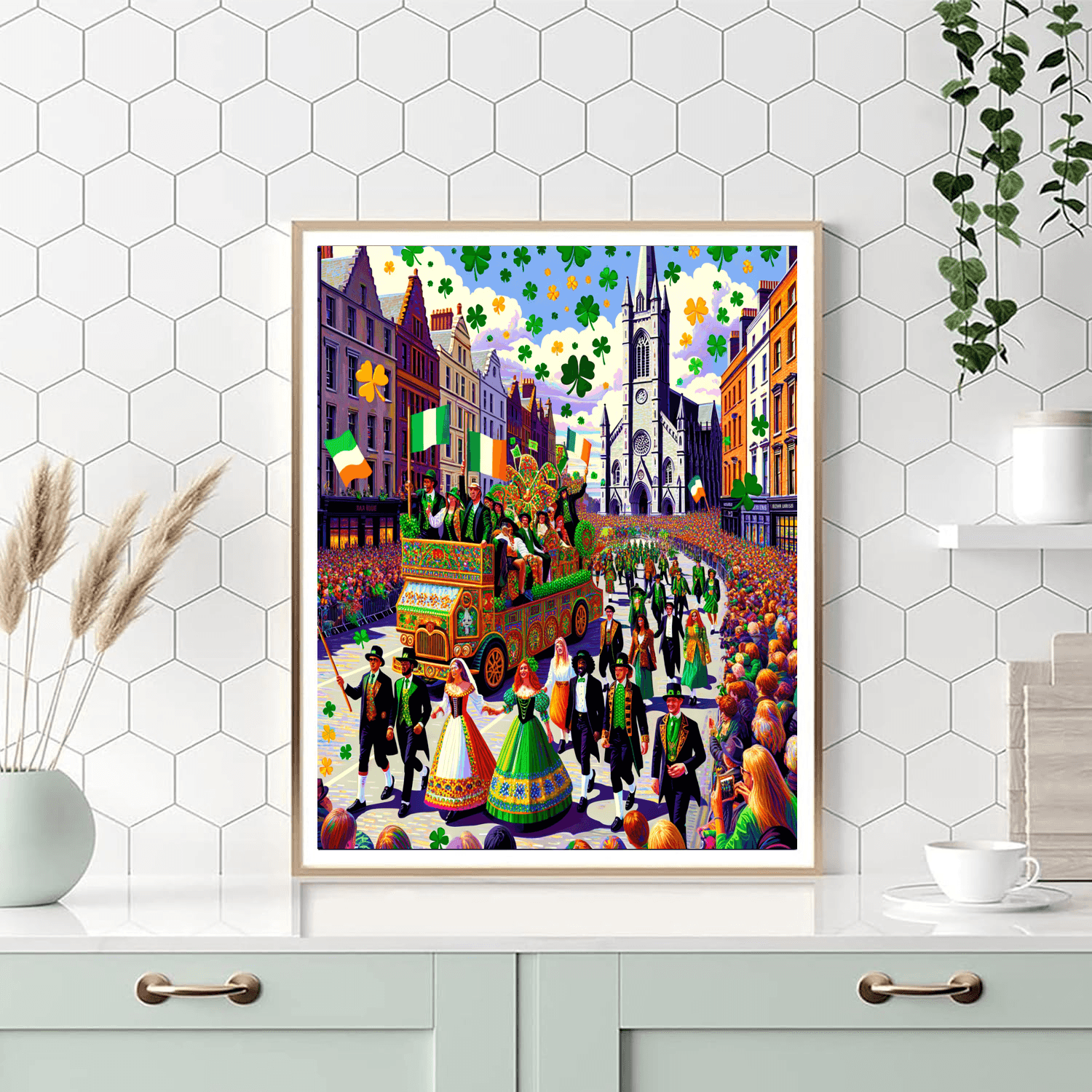 St. Patrick's Day Parade - Ireland DIY Paint By Numbers