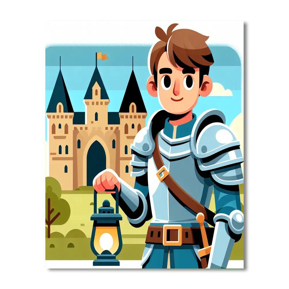 Medieval Castle Exploration Paint By Number