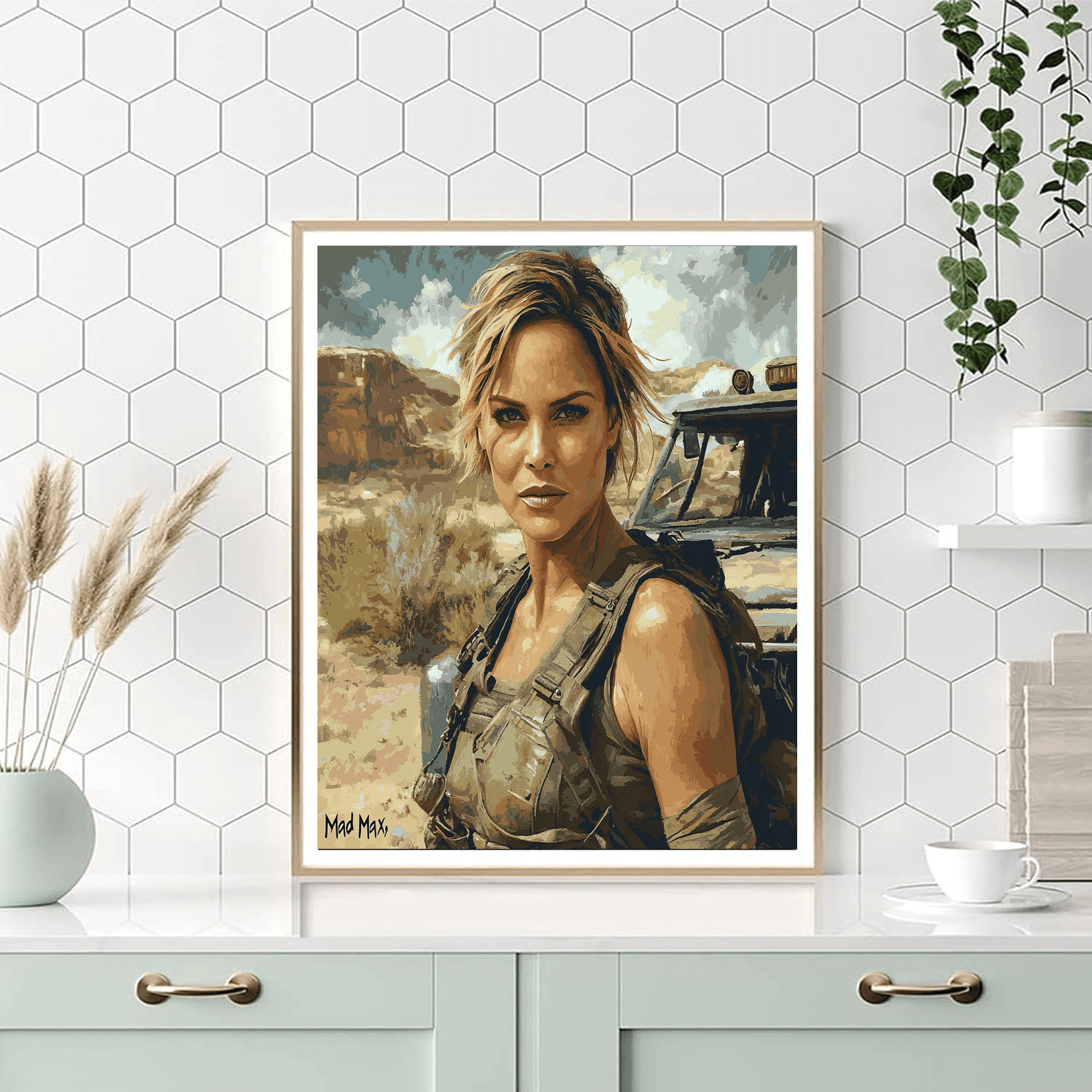 Charlize Theron: Warrior Grace On The Silver Screen Painting Number Kit