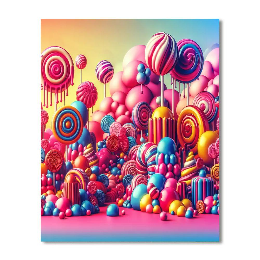 Whimsical Candyland Dream Paint By Numbers