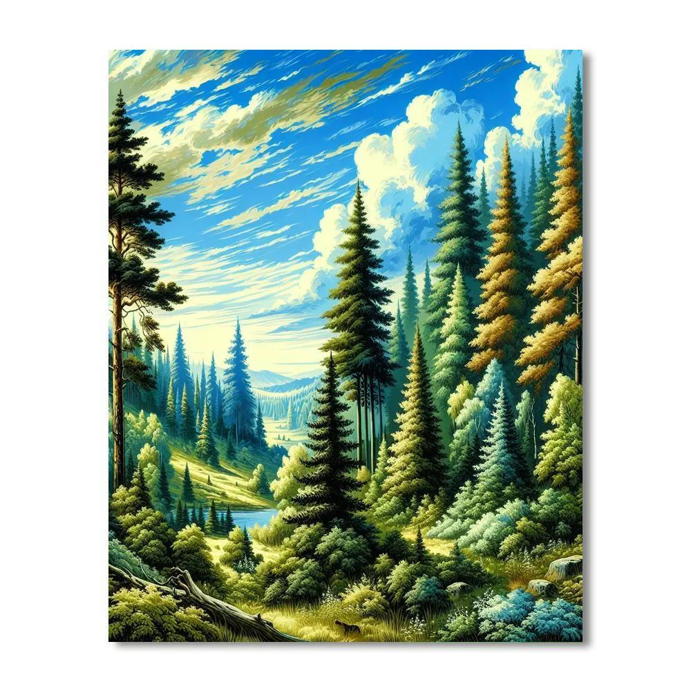 Northern Forest Symphony Paint By Numbers