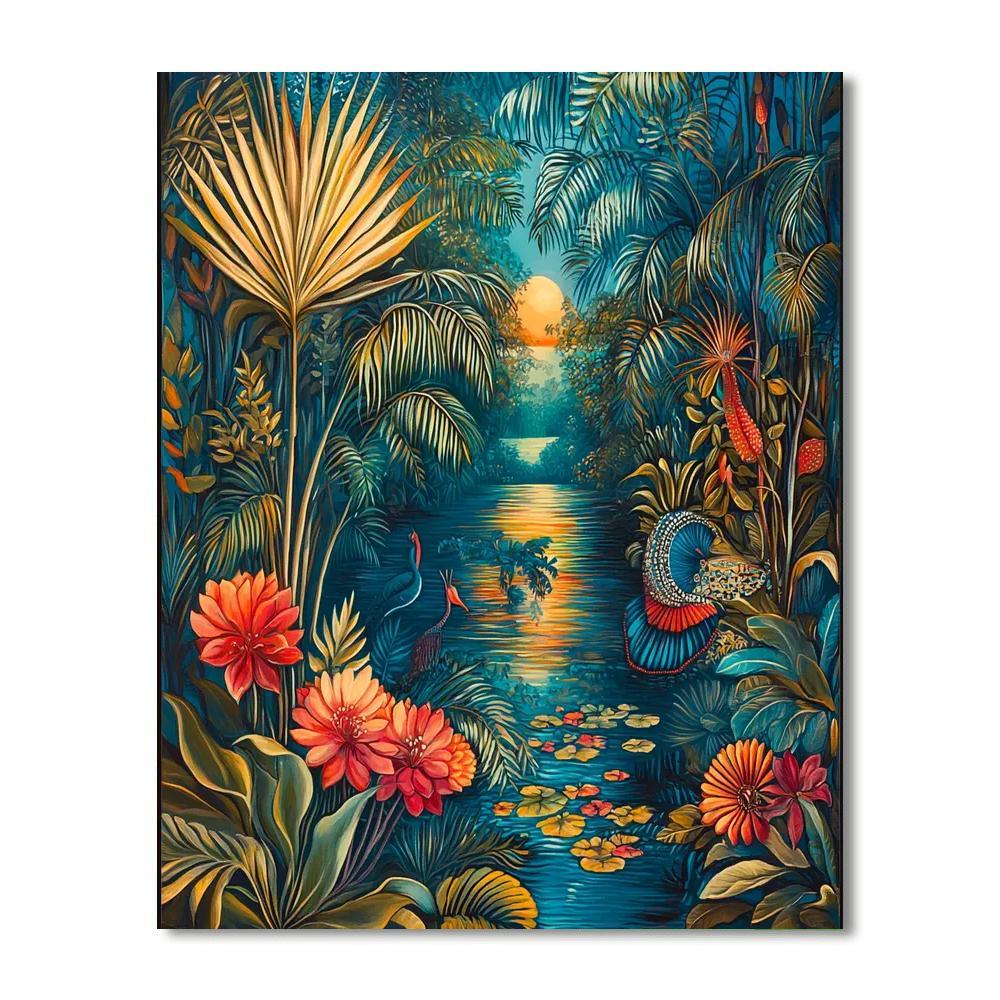 Salvador Dali Inspired Surreal Jungle Dreams  Paint By Numbers