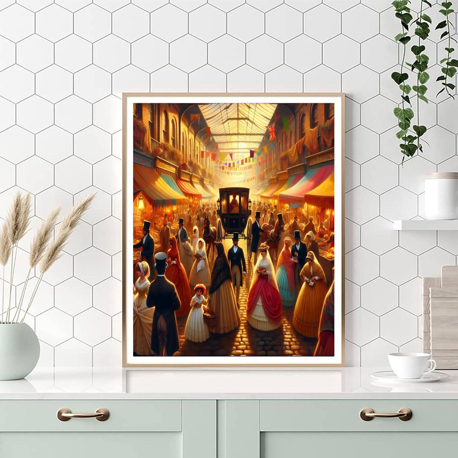 Victorian Street Festival Paint By Numbers