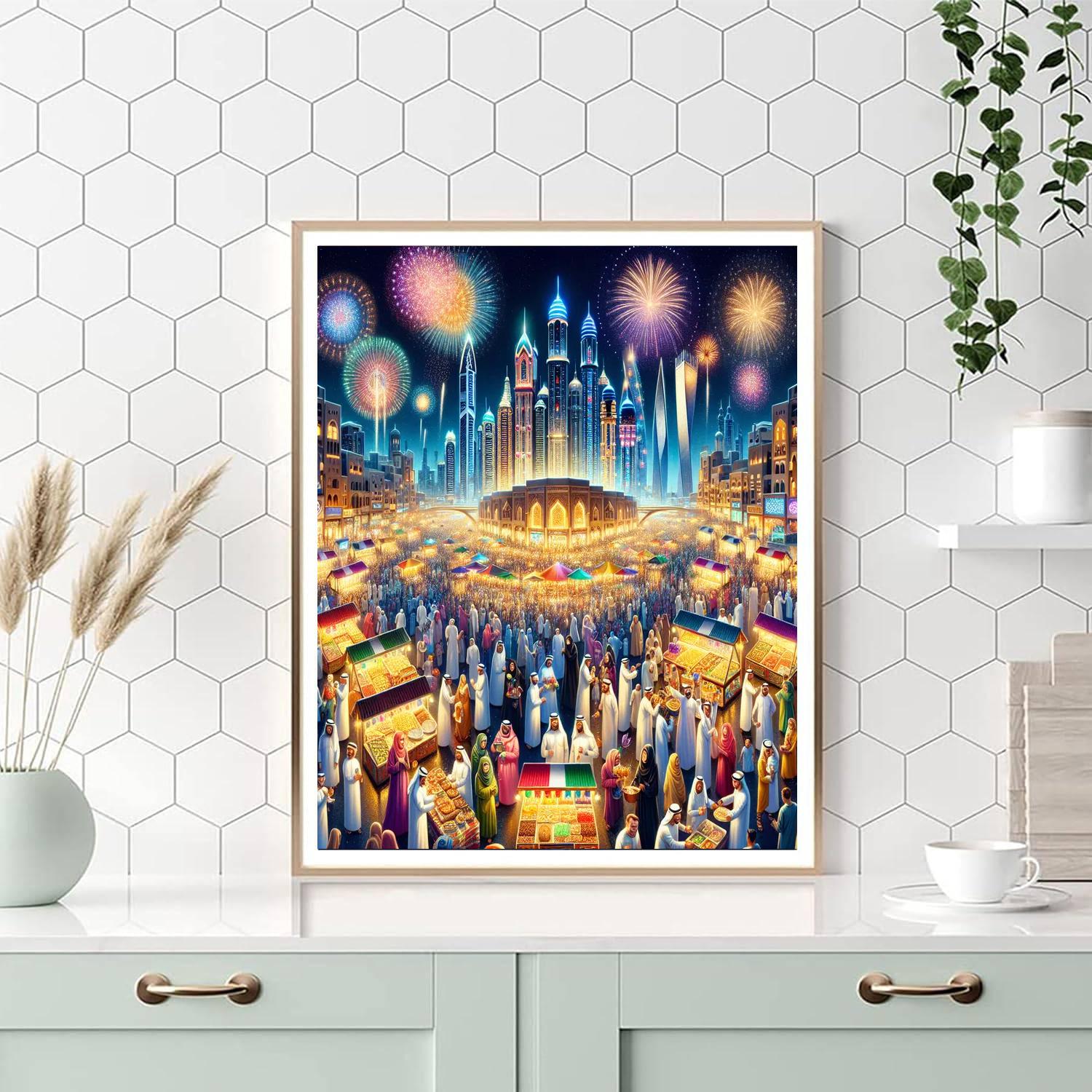 Eid Festival - United Arab Emirates Painting By Numbers Kit