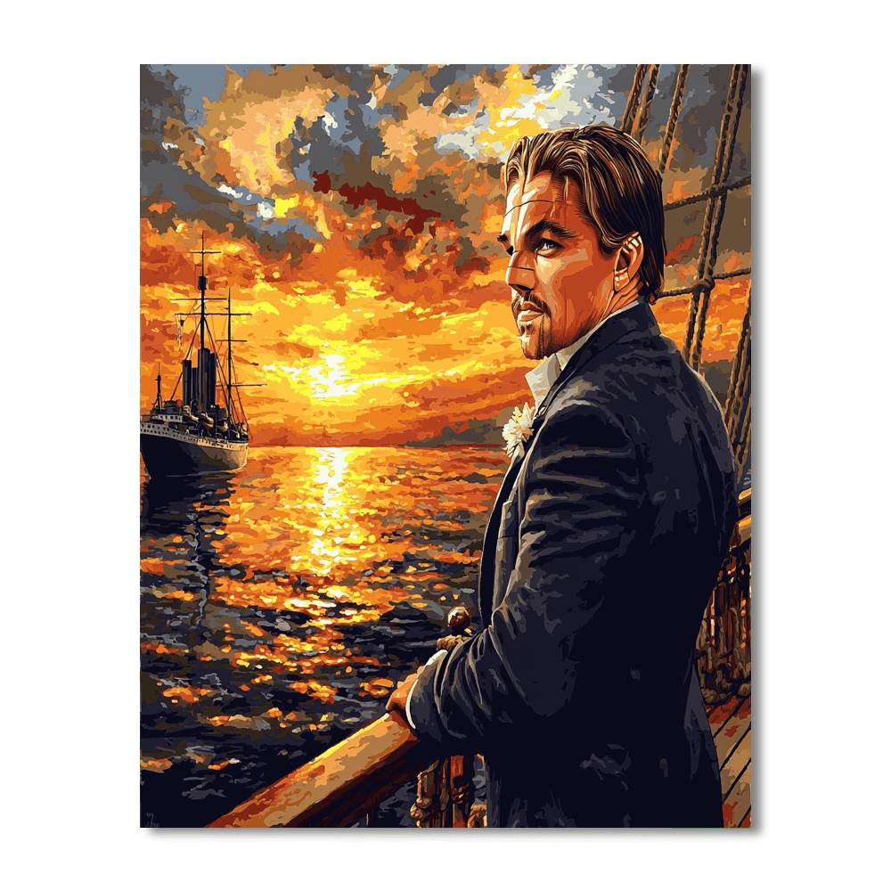 Leonardo Dicaprio: Navigating The Depths Of Cinema Paint By Number