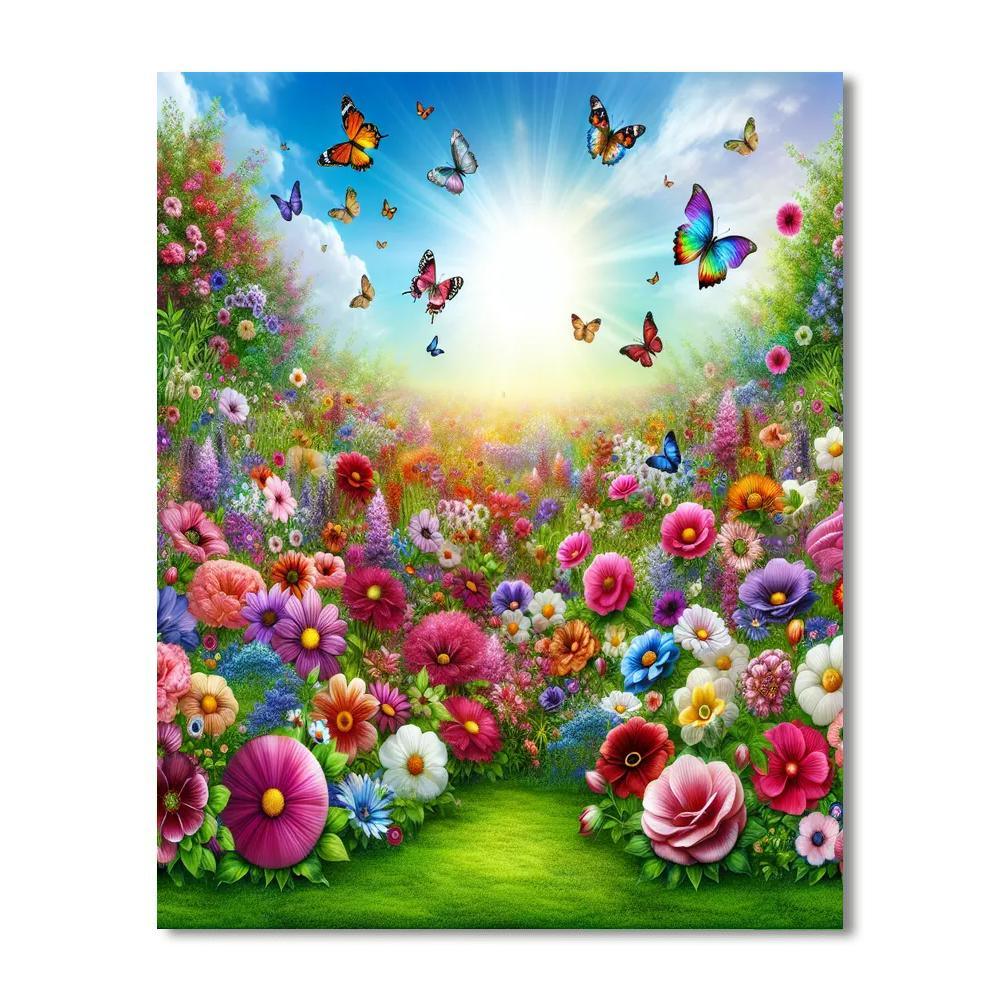 Garden Of Delight Painting Number Kit