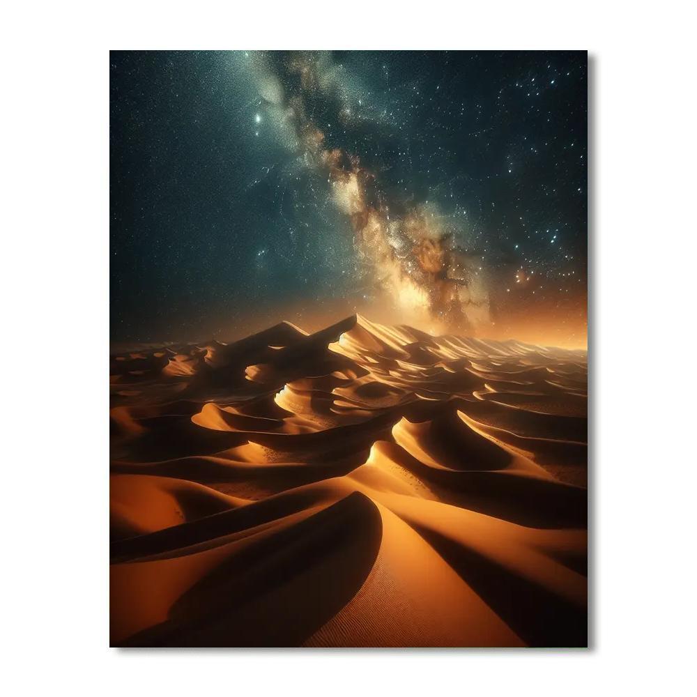 Starlit Desert Dreamscape Paint By Color