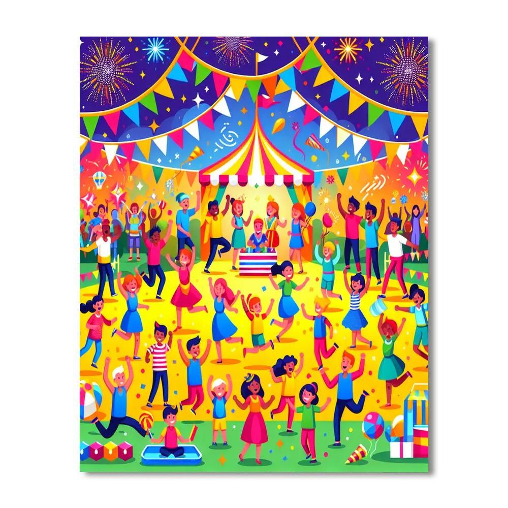 Fantasy Festival Celebration Numbered Painting Kits