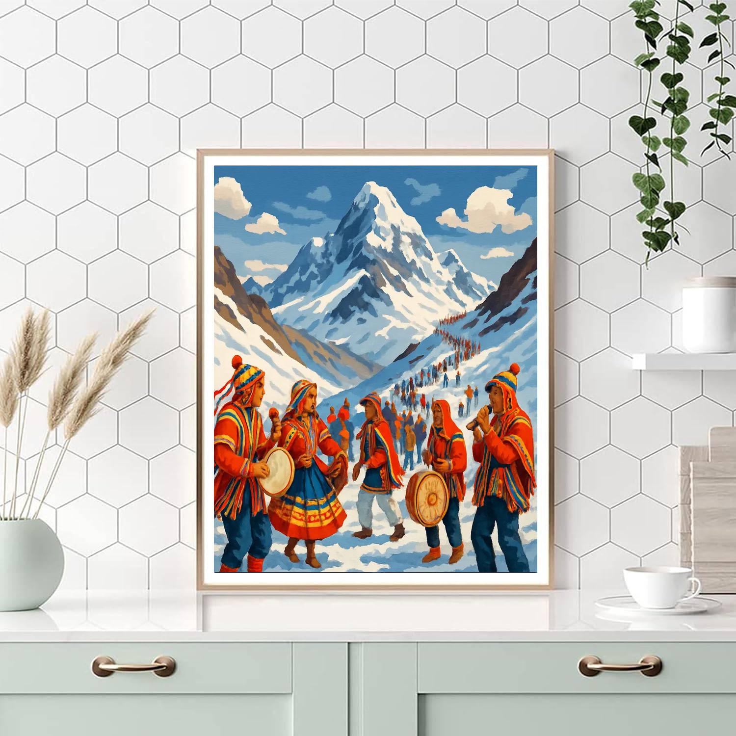 Qoyllur Rit'i - Andes Mountains DIY Paint By Numbers