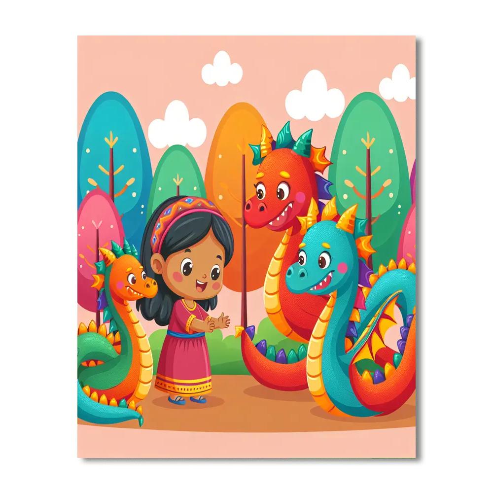 Dragon Whisperer Number Painting