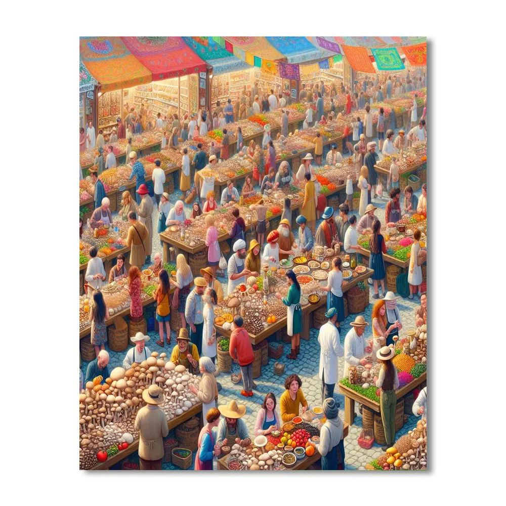 Bologna's Fiera Del Fungo Paint By Numbers