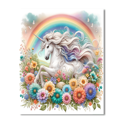 Fantasy Unicorn Paint By Color