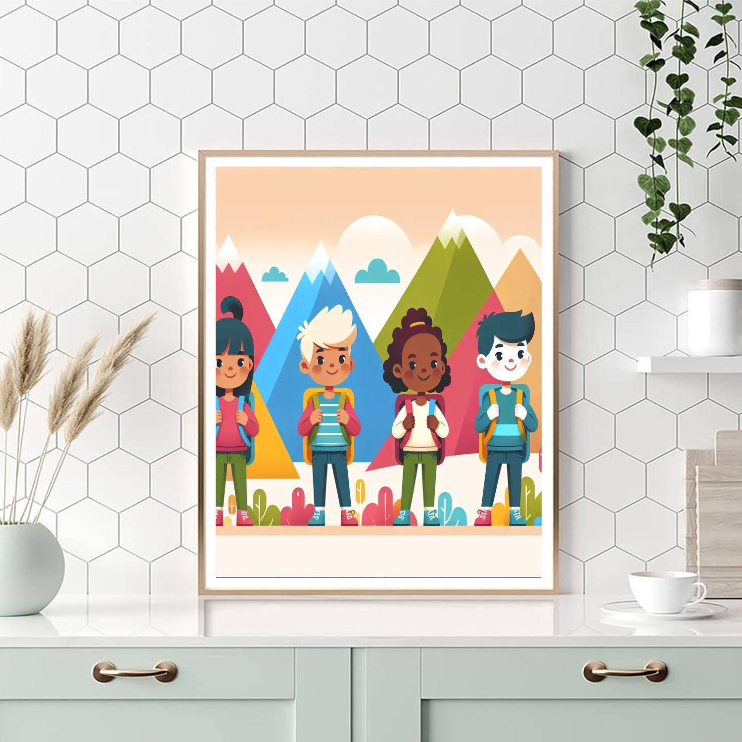 Mountain Explorer's Trek Paint By Number