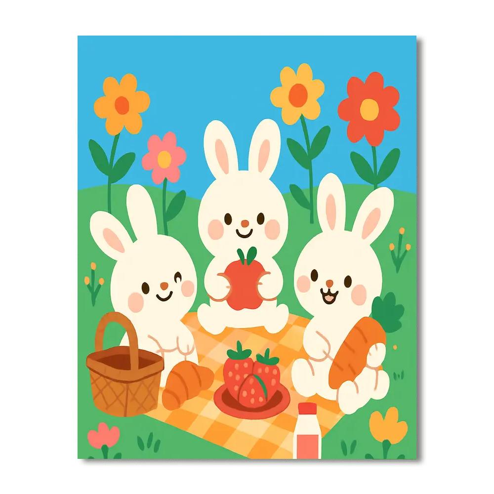 Busy Bunnies Painting By Numbers Kit